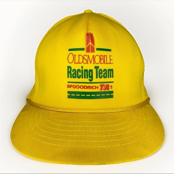 Vintage Oldsmobile Racing Team BF Goodrich Trucker Adjustable Snapback Hat Cap - Picture 2 of 10